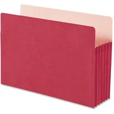 SMEAD MANUFACTURING CO. SMD 74241 — Smead Colored Straight Tab Cut Legal Recycled File Pocket - 8 1/2 x 14 - 5 1/4 Expansion - Top Tab Location - Red - 10% Recycled - 1 Each
