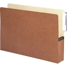 SMEAD MANUFACTURING CO. SMD 74624 — Smead TUFF Pocket Legal Recycled File Pocket - 8 1/2 x 14 - 3 1/2 Expansion - End Tab Location - Top Tab Position - Redrope - Redrope - 30% Recycled - 10 / Box