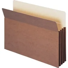 SMEAD MANUFACTURING CO. SMD 74380 — Smead TUFF Straight Tab Cut Legal Recycled File Pocket - 8 1/2 x 14 - 800 Sheet Capacity - 3 1/2 Expansion - Redrope - Redrope - 30% Recycled