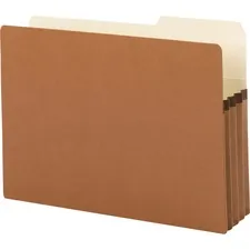 SMEAD MANUFACTURING CO. SMD 74088 — Smead TUFF Pocket 2/5 Tab Cut Legal Recycled File Pocket - 8 1/2 x 14 - 3 1/2 Expansion - Right Tab Position - Redrope - Redrope - 30% Recycled - 25 / Box