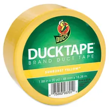 Shurtech DUC 1304966RL — Duck Brand Brand Color Duct Tape - 20 yd Length x 1.88 Width - 1 / Roll - Yellow
