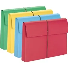 SMEAD MANUFACTURING CO. SMD 77271 — Smead Legal Recycled File Wallet - 8 1/2 x 14 - 2 Expansion - Redrope - Blue, Green, Red, Yellow - 10% Recycled - 50 / Box