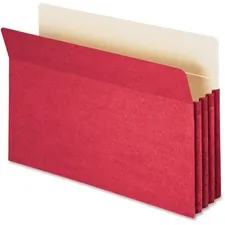 SMEAD MANUFACTURING CO. SMD 74231 — Smead Colored File Pockets - Legal - 8 1/2 x 14 Sheet Size - 3 1/2 Expansion - Top Tab Location - Tear Resistant Material - Red - Recycled - 1 Each