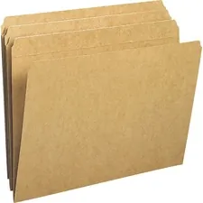 SMEAD MANUFACTURING CO. SMD 10710 — Smead Straight Tab Cut Letter Recycled Top Tab File Folder - 8 1/2 x 11 - 3/4 Expansion - Kraft - Kraft - 10% Recycled - 100 / Box