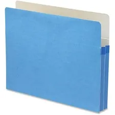 SMEAD MANUFACTURING CO. SMD 73215 — Smead TUFF Pocket Straight Tab Cut Letter Recycled File Pocket - 8 1/2 x 11 - 1 3/4 Expansion - Top Tab Location - Blue - 10% Recycled - 1 Each