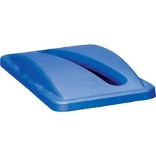 Rubbermaid RCP 270388BE — Rubbermaid Commercial 23-gal Slim Jim Container Lid - Rectangular - 1 Each - Blue