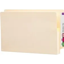 SMEAD MANUFACTURING CO. SMD 76114 — Smead TUFF Pocket Straight Tab Cut Legal Recycled File Pocket - 8 1/2 x 14 - 400 Sheet Capacity - 1 3/4 Expansion - Manila - Manila - 10% Recycled - 25 / Box
