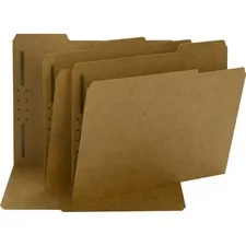 SMEAD MANUFACTURING CO. SMD 14834 — Smead Straight Tab Cut Letter Recycled Fastener Folder - 8 1/2 x 11 - 3/4 Expansion - 1 x 2K Fastener(s) - 2 Fastener Capacity for Folder - Top Tab Location - Assorted Position Tab Position - Kraft - Kraft - 10% Recycled - 50 / Box