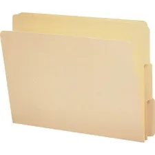 SMEAD MANUFACTURING CO. SMD 24134 — Smead Shelf-Master 1/3 Tab Cut Letter Recycled End Tab File Folder - 8 1/2 x 11 - 3/4 Expansion - End Tab Location - Assorted Position Tab Position - Manila - Manila - 10% Recycled - 100 / Box