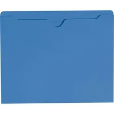 SMEAD MANUFACTURING CO. SMD 75502 — Smead Colored Straight Tab Cut Letter Recycled File Jacket - 8 1/2 x 11 - Blue - 10% Recycled - 100 / Box