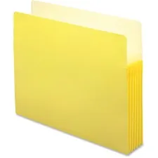 SMEAD MANUFACTURING CO. SMD 73243 — Smead TUFF Pocket Straight Tab Cut Letter Recycled File Pocket - 8 1/2 x 11 - 5 1/4 Expansion - Top Tab Location - Yellow - 10% Recycled - 1 Each