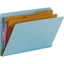 SMEAD MANUFACTURING CO. SMD 29781 — Smead Legal Recycled Classification Folder - 8 1/2 x 14 - 2 Expansion - 2 x 2S Fastener(s) - 2 Fastener Capacity for Folder - End Tab Location - 2 Divider(s) - Pressboard - Blue - 50% Recycled - 10 / Box