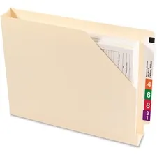 SMEAD MANUFACTURING CO. SMD 75740 — Smead Shelf-Master Straight Tab Cut Letter Recycled File Jacket - 8 1/2 x 11 - 1 1/2 Expansion - Manila - Manila - 10% Recycled - 50 / Box