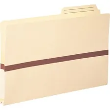 SMEAD MANUFACTURING CO. SMD 76487 — Smead TUFF Pocket 2/5 Tab Cut Legal Recycled File Pocket - 8 1/2 x 14 - 1 Expansion - Top Tab Location - Right Tab Position - Manila - 10% Recycled - 1 Each