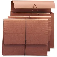 SMEAD MANUFACTURING CO. SMD 71105 — Smead Letter Recycled File Wallet - 8 1/2 x 11 - 3 1/2 Expansion - Redrope - Redrope - 30% Recycled - 10 / Box