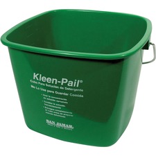 San Jamar SJM KP196GN - San Jamar Kleen-Pail - 6 quart - Color Coded, Graduated, Han