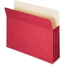 SMEAD MANUFACTURING CO. SMD 73231 — Smead TUFF Pocket Straight Tab Cut Letter Recycled File Pocket - 8 1/2 x 11 - 3 1/2 Expansion - Top Tab Location - Red - 10% Recycled - 1 Each