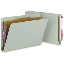 SMEAD MANUFACTURING CO. SMD 29800 — Smead Legal Recycled Classification Folder - 8 1/2 x 14 - 2 Expansion - 2 x 2S Fastener(s) - 2 Fastener Capacity for Folder - End Tab Location - 1 Divider(s) - Pressboard - Gray, Green - 60% Recycled