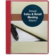 SMEAD MANUFACTURING CO. SMD 87461 — Smead Letter Recycled Report Cover - 8 1/2 x 11 - 3 Fastener(s) - 1/2 Fastener Capacity for Folder - Vinyl - Red - 50% Recycled - 25 / Box