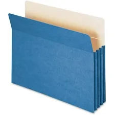 SMEAD MANUFACTURING CO. SMD 73225 — Smead TUFF Pocket Straight Tab Cut Letter Recycled File Pocket - 8 1/2 x 11 - 3 1/2 Expansion - Top Tab Location - Blue - 10% Recycled - 1 Each