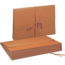 SMEAD MANUFACTURING CO. SMD 71075 — Smead Legal Recycled File Wallet - 8 1/2 x 14 - 5 1/4 Expansion - Redrope - Redrope - 30% Recycled - 1 Each