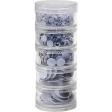 The Chenille Kraft Company CKC 3407 — Creativity Street Storage Stacker Wiggle Eyes - Craft - 560 Piece(s) - 560 / Set - Assorted