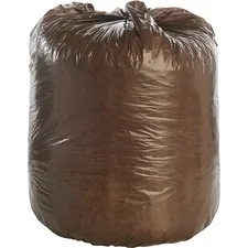STOUT STO G3344B11 — Stout Controlled Life-Cycle Plastic Trash Bags - 39 gal - 33 Width x 44 Length x 1.10 mil (28 Micron) Thickness - Brown - 40/Carton - Office Waste