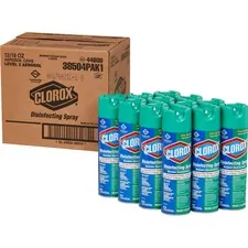 CLOROX CLO 38504CT — Clorox Disinfecting Spray - Spray - 19 fl oz (0.6 quart) - Fresh Scent - 12 / Carton