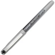 UNIBALL UBC 1734903 — uni-ball Vision Needle Rollerball Pens - Fine Pen Point - 0.7 mm Pen Point Size - Black - Silver Barrel - 12 / Dozen