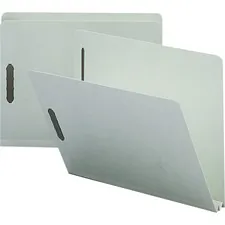 Nature Saver NAT SP17215 — Nature Saver Letter Recycled Fastener Folder - 8 1/2 x 11 - 2 Expansion - 2 Fastener(s) - 2 Fastener Capacity for Folder - Pressboard - Gray - 100% Recycled - 25 / Box