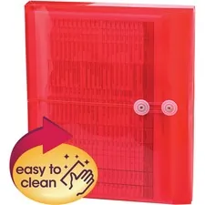 SMEAD MANUFACTURING CO. SMD 89527 — Smead Letter File Pocket - 8 1/2 x 11 - 1 1/4 Expansion - Poly - Red - 5 / Pack