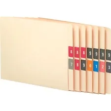 SMEAD MANUFACTURING CO. SMD 67430 — Smead DCC Color-Coded Numeric Labels - Number - 1 1/2 x 1 1/2 Length - Assorted - 1 / Box