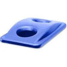 Rubbermaid RCP 269288BE — Rubbermaid Commercial Slim Jim Bottle/Can Recycling Top - Rectangular - 1 Each - Blue