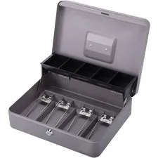 Sparco SPR 15507 — Sparco Controller Cash Box - 5 Coin - Gray - 3.4 Height x 11.4 Width x 7.5 Depth