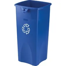 Rubbermaid RCP 356973BE — Rubbermaid Commercial Square Recycling Container - 23 gal Capacity - Square - 30.9 Height x 15.5 Width x 16.5 Depth - Blue - 1 Each