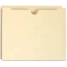 SMEAD MANUFACTURING CO. SMD 75605 — Smead Straight Tab Cut Letter Recycled File Jacket - 8 1/2 x 11 - 2 Expansion - Top Tab Location - Manila - Manila - 100% Recycled - 50 / Box