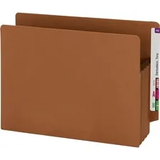 SMEAD MANUFACTURING CO. SMD 73610 — Smead Straight Tab Cut Letter Recycled File Pocket - 8 1/2 x 11 - 3 1/2 Expansion - Redrope - Redrope - 100% Recycled - 25 / Box