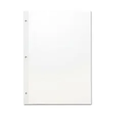 Sparco SPR WB213 — Sparco Mylar - reinforced Edge Unruled Filler Paper - Letter - 100 Sheets - Plain - Unruled - 20 lb Basis Weight - 8 1/2 x 11 - White Paper - Subject, Reinforced Edges - Recycled - 100 / Pack