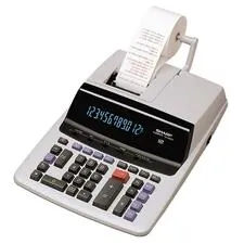 SHARP NEC VX-2652H — Sharp VX-2652H 12-Digit Heavy Duty Commercial Printing Calculator - Dual Color Print - 4.8 lps - 12 Digits - Fluorescent - AC Supply Powered - 9.5" x 12.5" x 2.7" - 1 Each