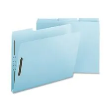 Nature Saver NAT SP17241 — Nature Saver Letter Recycled Fastener Folder - 8 1/2 x 11 - 1 Expansion - 2 Fastener(s) - 2 Fastener Capacity for Folder - Pressboard - Light Blue - 100% Recycled - 25 / Box