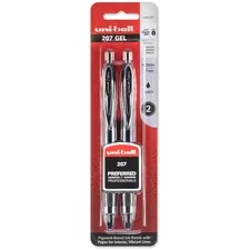 UNIBALL UBC 33957PP — uni-ball 207 Retractable Gel - Medium Pen Point - 0.7 mm Pen Point Size - Refillable - Retractable - Black Gel-based Ink - 2 / Pack