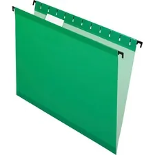 TOPS BUSINESS FORMS PFX 615215BGR — Pendaflex SureHook 1/5 Tab Cut Letter Recycled Hanging Folder - 8 1/2 x 11 - Bright Green - 10% Recycled - 20 / Box