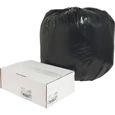Nature Saver NAT 00996 — Nature Saver Black Low-density Recycled Can Liners - Large Size - 45 gal - 40 Width x 46 Length x 1.65 mil (42 Micron) Thickness - Low Density - Black - Plastic - 100/Carton - Cleaning Supplies