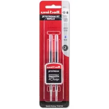 UNIBALL UBC 35973 — uni-ball Jetstream RT Ballpoint Pen Refills - 1 mm, Medium Point - Blue Ink - Non-toxic, Super Ink - 2 / Pack