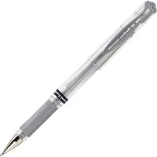 UNIBALL UBC 60758 — uni-ball 207 Gel Impact - Bold Pen Point - 1 mm Pen Point Size - Refillable - Metallic Silver Gel-based Ink - Clear Barrel - 1 Each