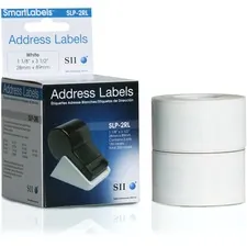 SEIKO SLP-2RL — WHITE ADDRESS LABELS (2 PACK) SLP-2RL - DIMENSIONS: 1-1/8" X 3-1/2" - COMPATIBI