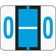 SMEAD MANUFACTURING CO. SMD 67085 — Smead BCCR Bar-Style Color-Coded Labels - Alphabet - 1 1/4 x 1 Length - Blue - 500 / Roll - 500 / Roll