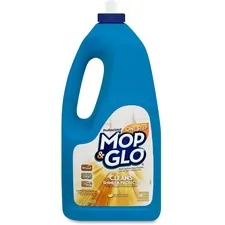 RECKITT BENCKISER RAC 74297CT — Mop & Glo Multi-surface Floor Cleaner - 64 oz (4 lb) - Lemon Scent - 6 / Carton - Tan