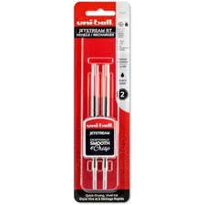 UNIBALL UBC 35972 — uni-ball Jetstream RT Ballpoint Pen Refills - 1 mm, Medium Point - Black Ink - Non-toxic, Super Ink - 2 / Pack