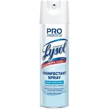 RECKITT BENCKISER 36241-74828 — Lysol Linen Disinfectant Spray - Ready-To-Use Spray - 19 fl oz (0.6 quart) - Crisp Linen Scent - 1 Each - Clear
